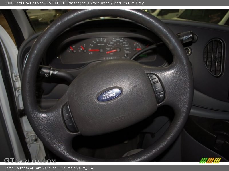 Oxford White / Medium Flint Grey 2006 Ford E Series Van E350 XLT 15 Passenger
