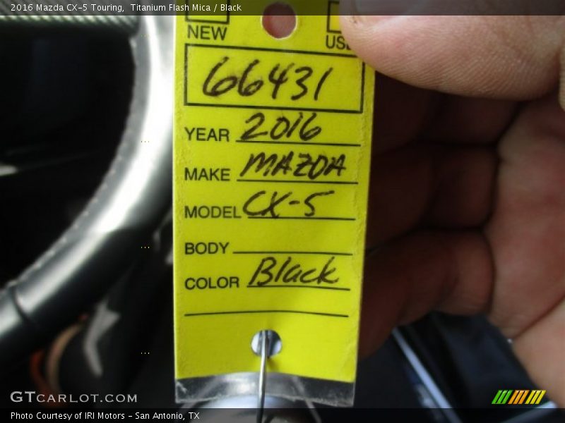 Titanium Flash Mica / Black 2016 Mazda CX-5 Touring