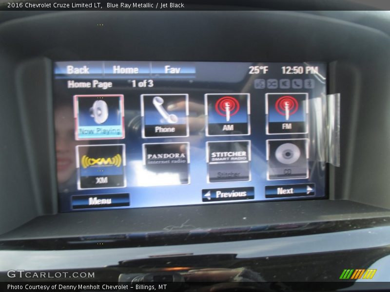 Blue Ray Metallic / Jet Black 2016 Chevrolet Cruze Limited LT