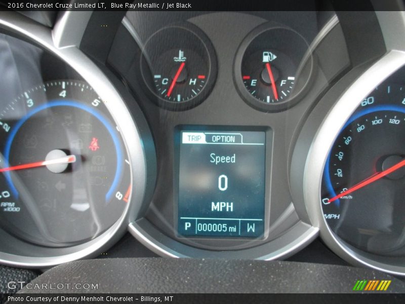 Blue Ray Metallic / Jet Black 2016 Chevrolet Cruze Limited LT