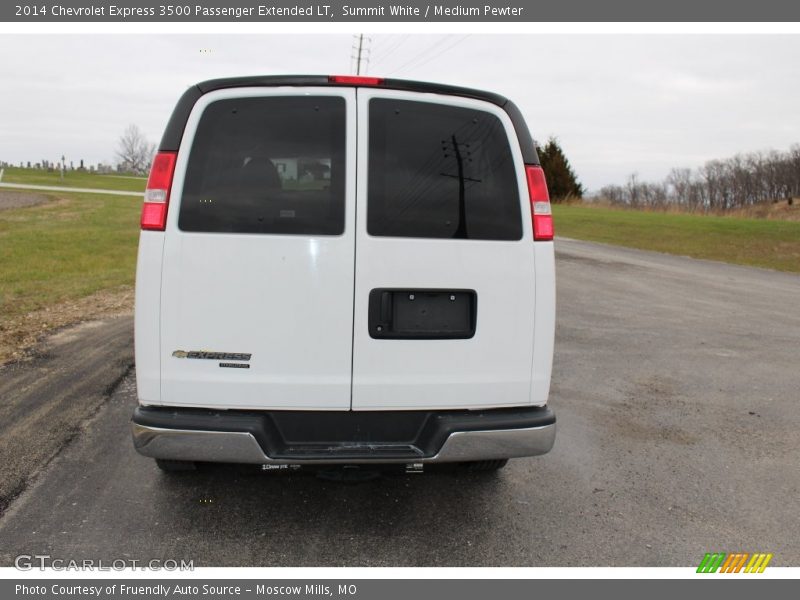 Summit White / Medium Pewter 2014 Chevrolet Express 3500 Passenger Extended LT