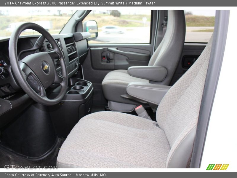 Summit White / Medium Pewter 2014 Chevrolet Express 3500 Passenger Extended LT