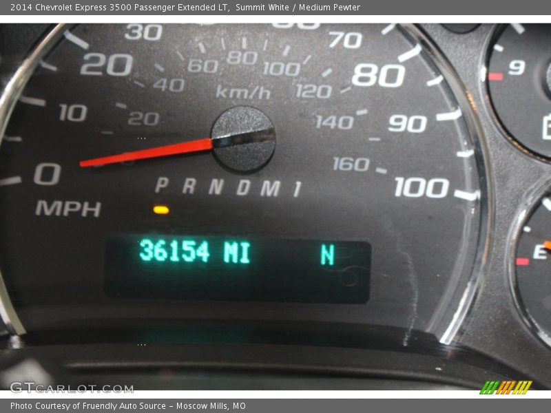 Summit White / Medium Pewter 2014 Chevrolet Express 3500 Passenger Extended LT