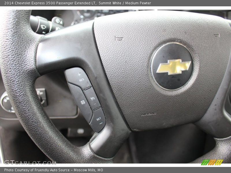 Summit White / Medium Pewter 2014 Chevrolet Express 3500 Passenger Extended LT