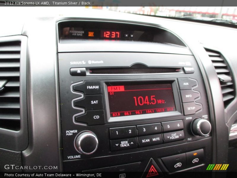 Titanium Silver / Black 2012 Kia Sorento LX AWD