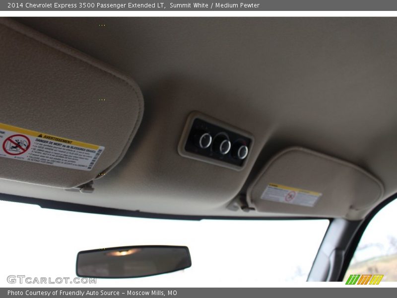 Summit White / Medium Pewter 2014 Chevrolet Express 3500 Passenger Extended LT