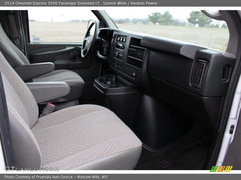 Summit White / Medium Pewter 2014 Chevrolet Express 3500 Passenger Extended LT