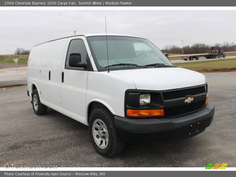 Summit White / Medium Pewter 2009 Chevrolet Express 1500 Cargo Van