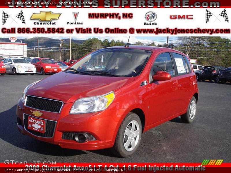 Sport Red / Neutral 2009 Chevrolet Aveo Aveo5 LS