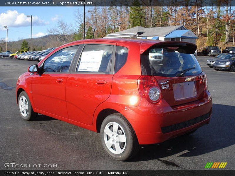 Sport Red / Neutral 2009 Chevrolet Aveo Aveo5 LS