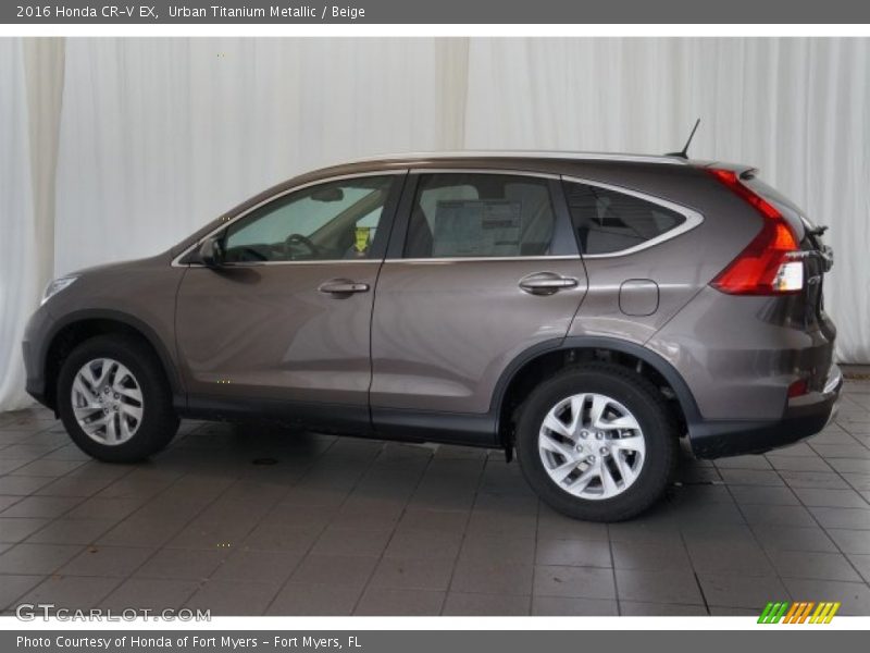 Urban Titanium Metallic / Beige 2016 Honda CR-V EX