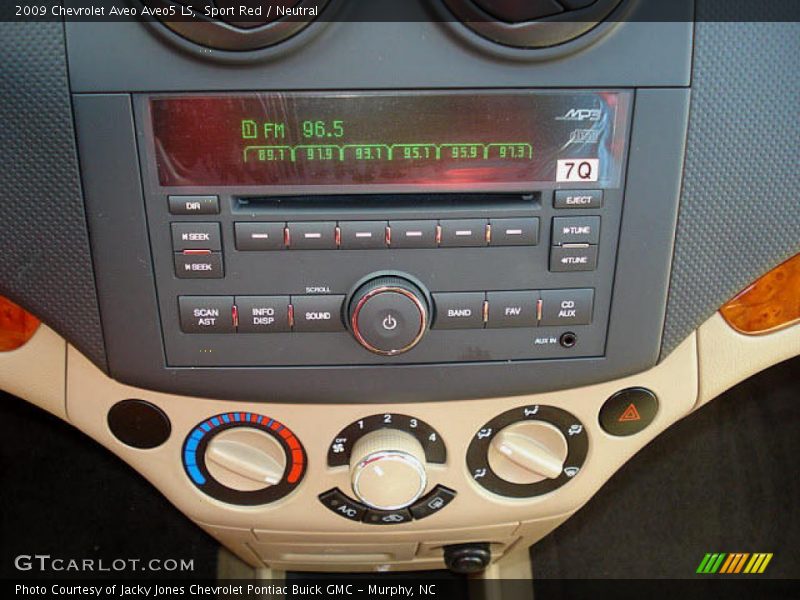 Sport Red / Neutral 2009 Chevrolet Aveo Aveo5 LS