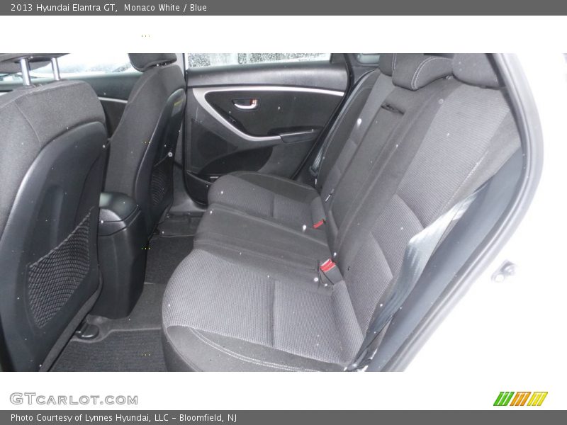 Monaco White / Blue 2013 Hyundai Elantra GT