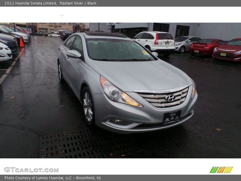 Radiant Silver / Black 2011 Hyundai Sonata Limited