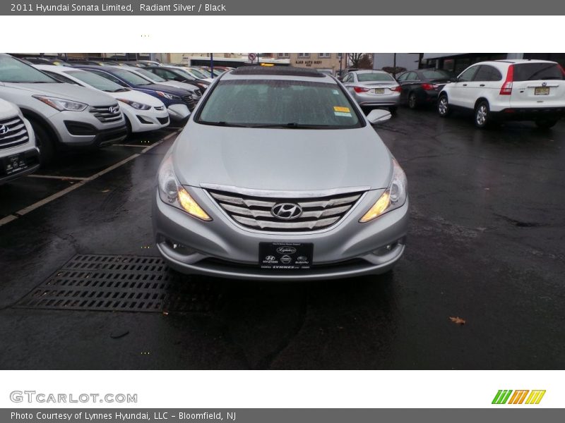 Radiant Silver / Black 2011 Hyundai Sonata Limited