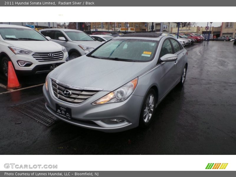 Radiant Silver / Black 2011 Hyundai Sonata Limited
