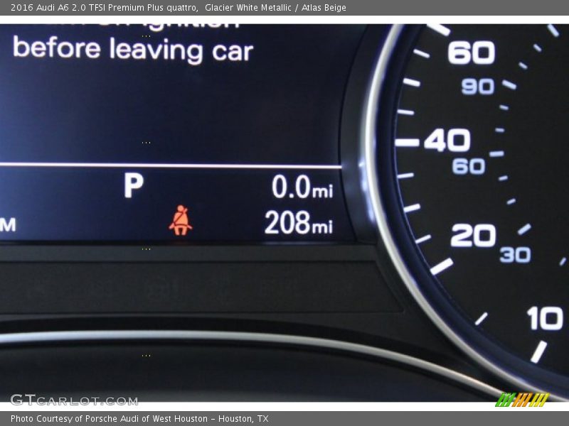Glacier White Metallic / Atlas Beige 2016 Audi A6 2.0 TFSI Premium Plus quattro