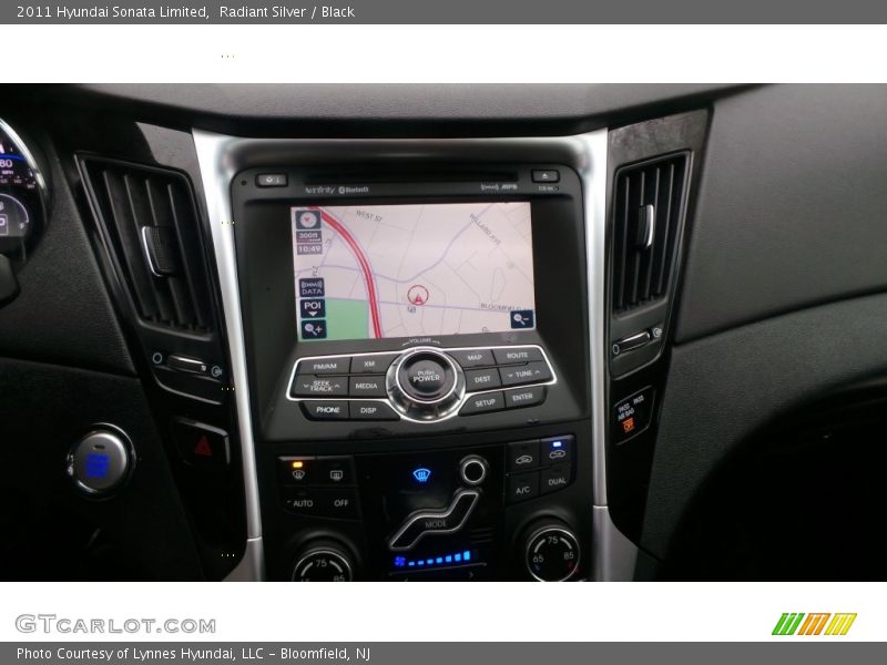 Radiant Silver / Black 2011 Hyundai Sonata Limited