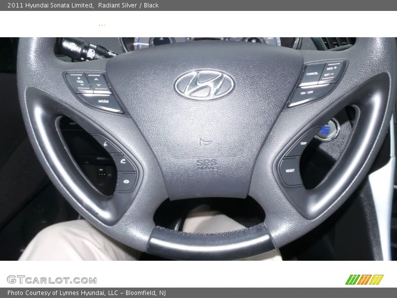 Radiant Silver / Black 2011 Hyundai Sonata Limited