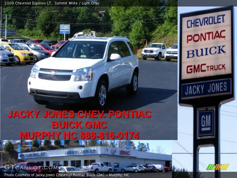 Summit White / Light Gray 2009 Chevrolet Equinox LT