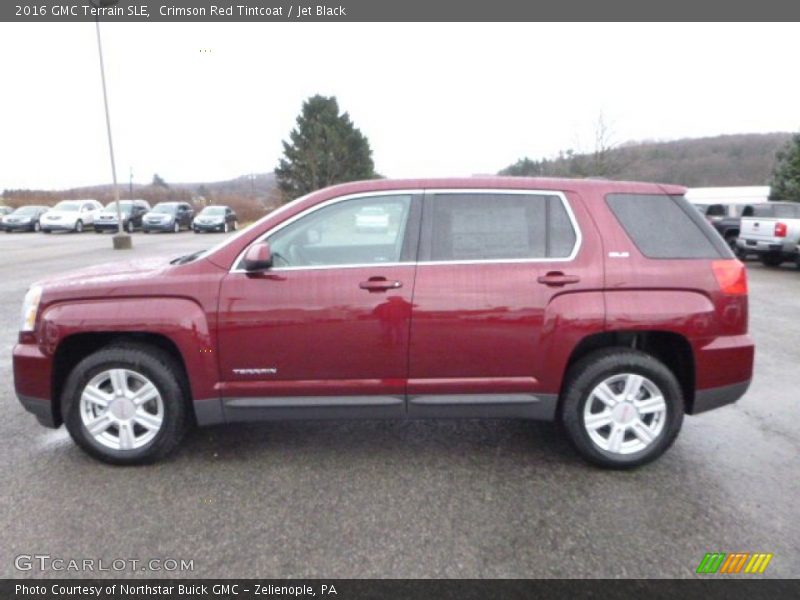 Crimson Red Tintcoat / Jet Black 2016 GMC Terrain SLE