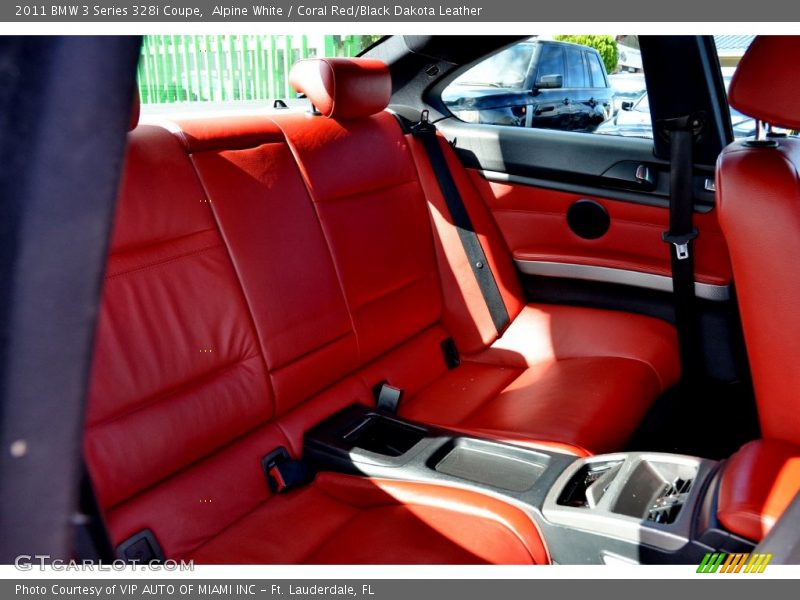 Alpine White / Coral Red/Black Dakota Leather 2011 BMW 3 Series 328i Coupe
