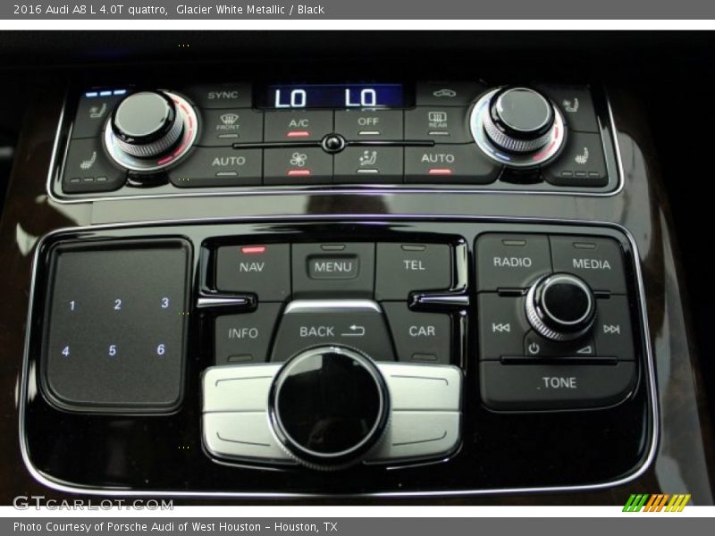 Glacier White Metallic / Black 2016 Audi A8 L 4.0T quattro