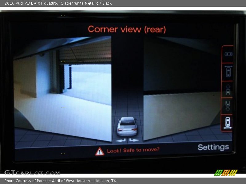 Glacier White Metallic / Black 2016 Audi A8 L 4.0T quattro