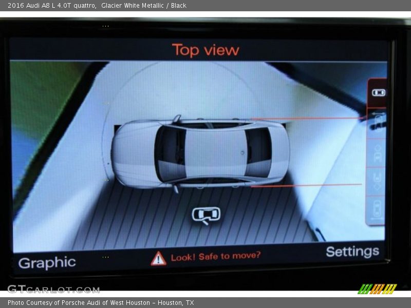 Glacier White Metallic / Black 2016 Audi A8 L 4.0T quattro