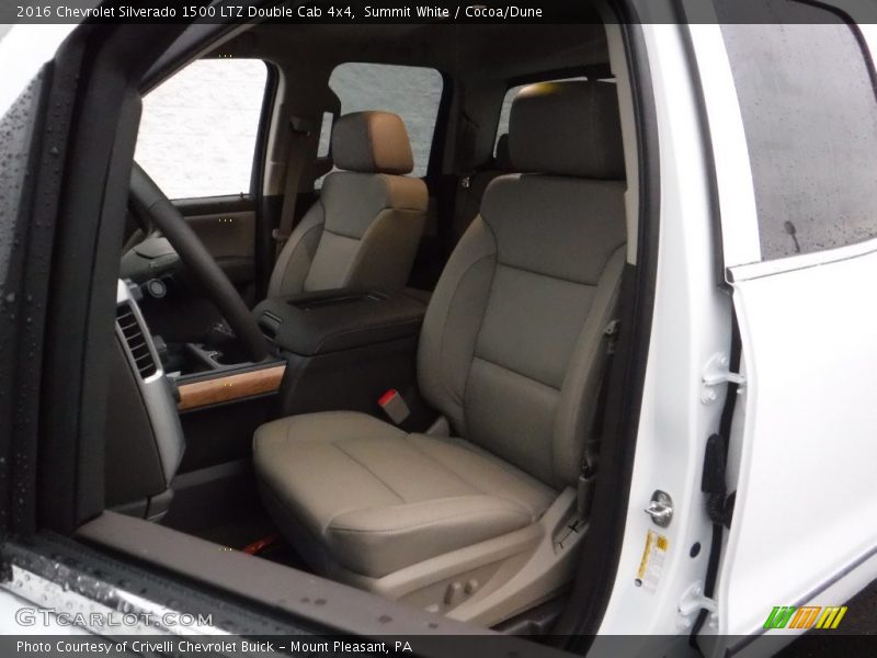 Summit White / Cocoa/Dune 2016 Chevrolet Silverado 1500 LTZ Double Cab 4x4