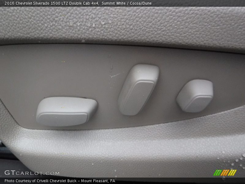 Summit White / Cocoa/Dune 2016 Chevrolet Silverado 1500 LTZ Double Cab 4x4