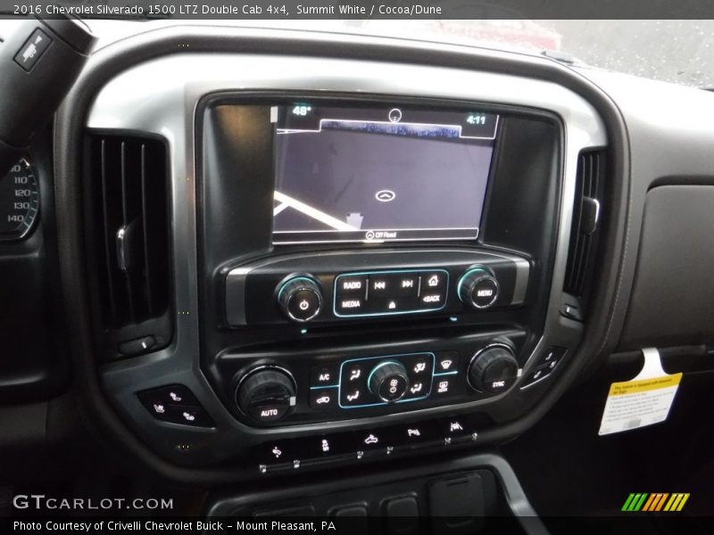 Summit White / Cocoa/Dune 2016 Chevrolet Silverado 1500 LTZ Double Cab 4x4