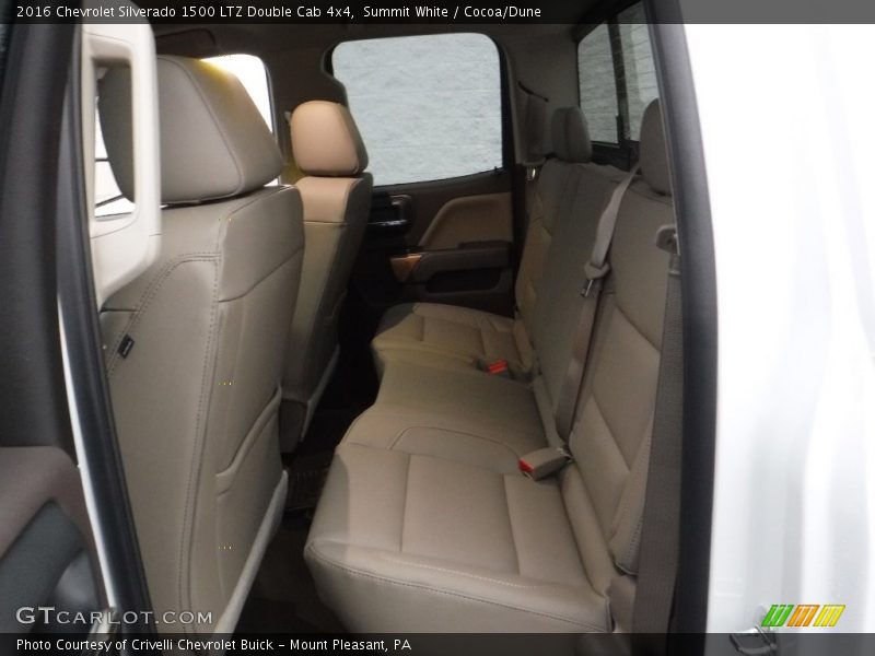 Summit White / Cocoa/Dune 2016 Chevrolet Silverado 1500 LTZ Double Cab 4x4