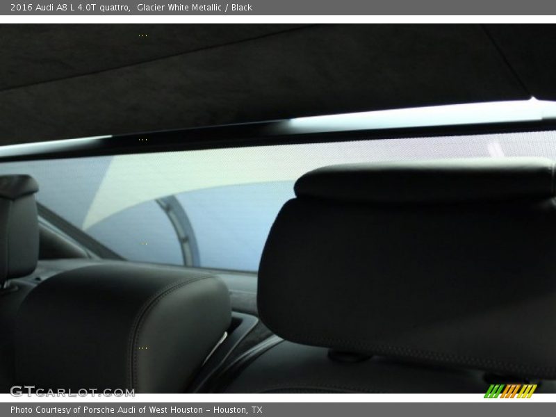 Glacier White Metallic / Black 2016 Audi A8 L 4.0T quattro