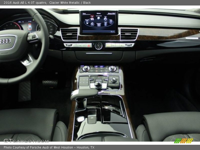Glacier White Metallic / Black 2016 Audi A8 L 4.0T quattro