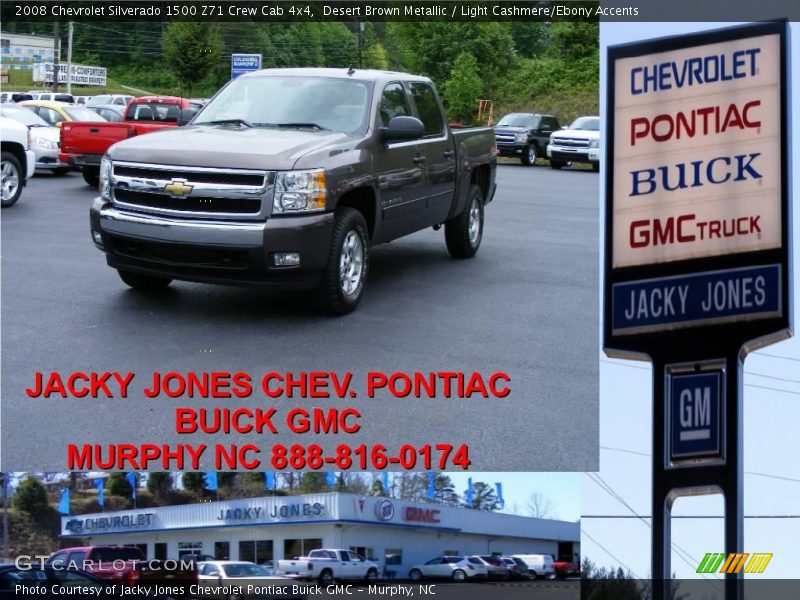 Desert Brown Metallic / Light Cashmere/Ebony Accents 2008 Chevrolet Silverado 1500 Z71 Crew Cab 4x4