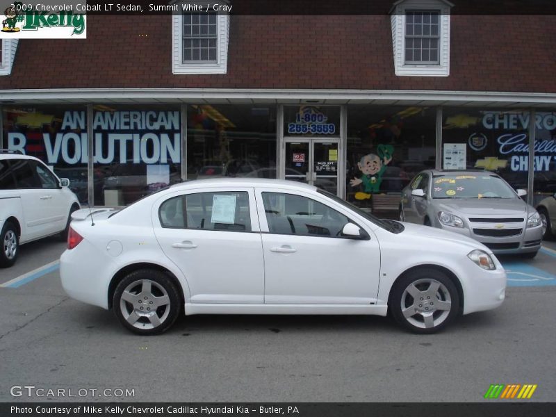 Summit White / Gray 2009 Chevrolet Cobalt LT Sedan