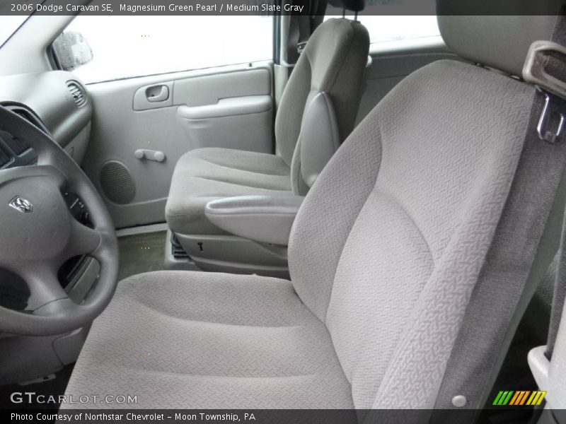 Magnesium Green Pearl / Medium Slate Gray 2006 Dodge Caravan SE