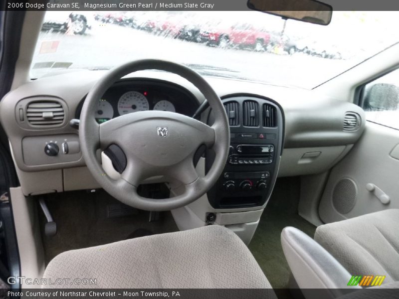 Magnesium Green Pearl / Medium Slate Gray 2006 Dodge Caravan SE