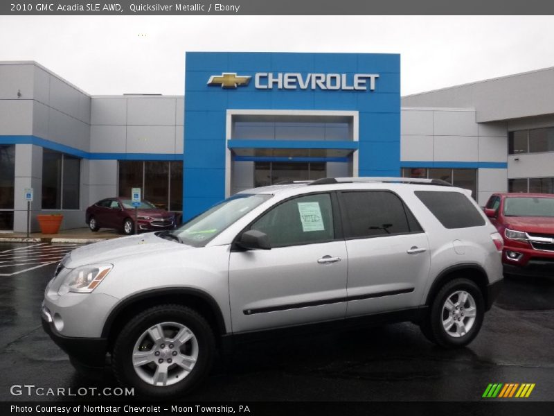 Quicksilver Metallic / Ebony 2010 GMC Acadia SLE AWD