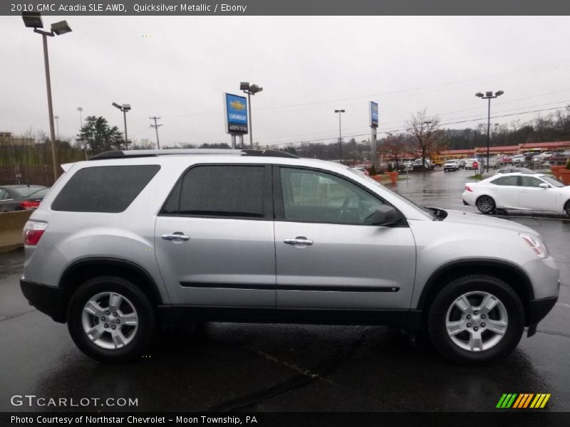 Quicksilver Metallic / Ebony 2010 GMC Acadia SLE AWD
