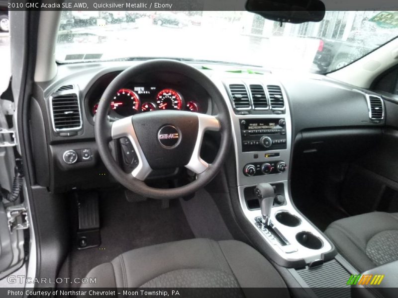 Quicksilver Metallic / Ebony 2010 GMC Acadia SLE AWD