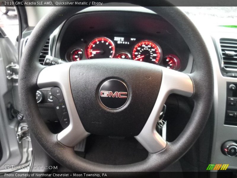 Quicksilver Metallic / Ebony 2010 GMC Acadia SLE AWD