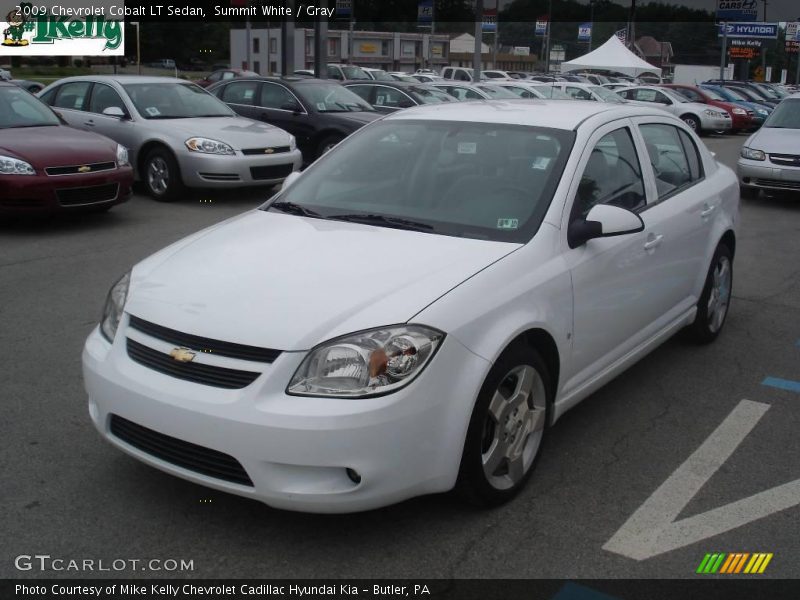 Summit White / Gray 2009 Chevrolet Cobalt LT Sedan