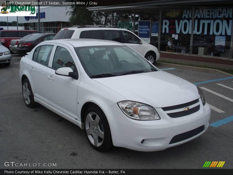 Summit White / Gray 2009 Chevrolet Cobalt LT Sedan