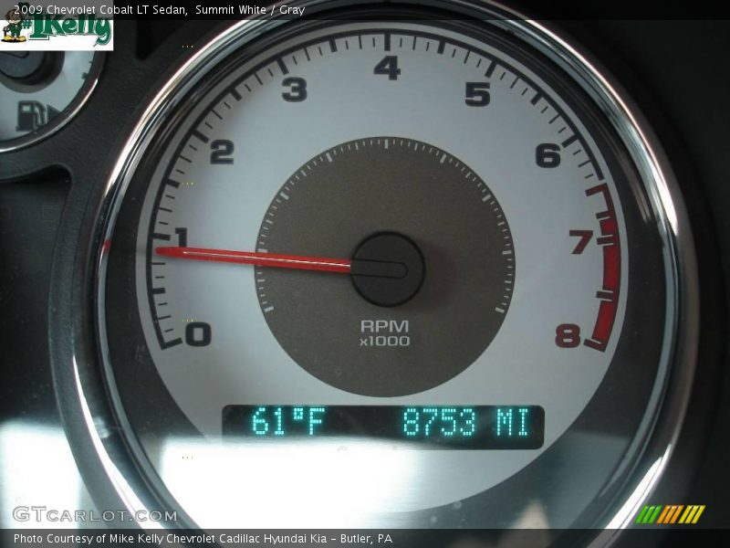 Summit White / Gray 2009 Chevrolet Cobalt LT Sedan