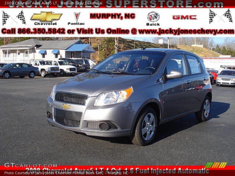 Medium Gray / Charcoal 2009 Chevrolet Aveo Aveo5 LT