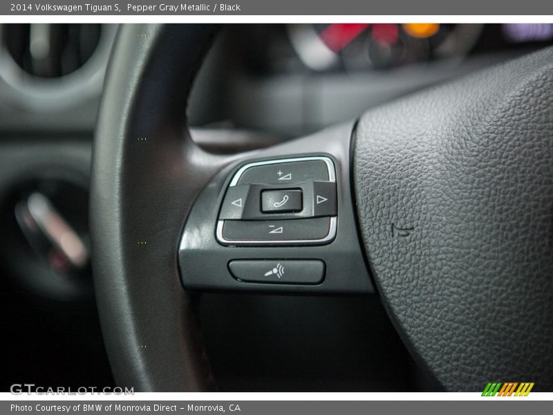 Pepper Gray Metallic / Black 2014 Volkswagen Tiguan S