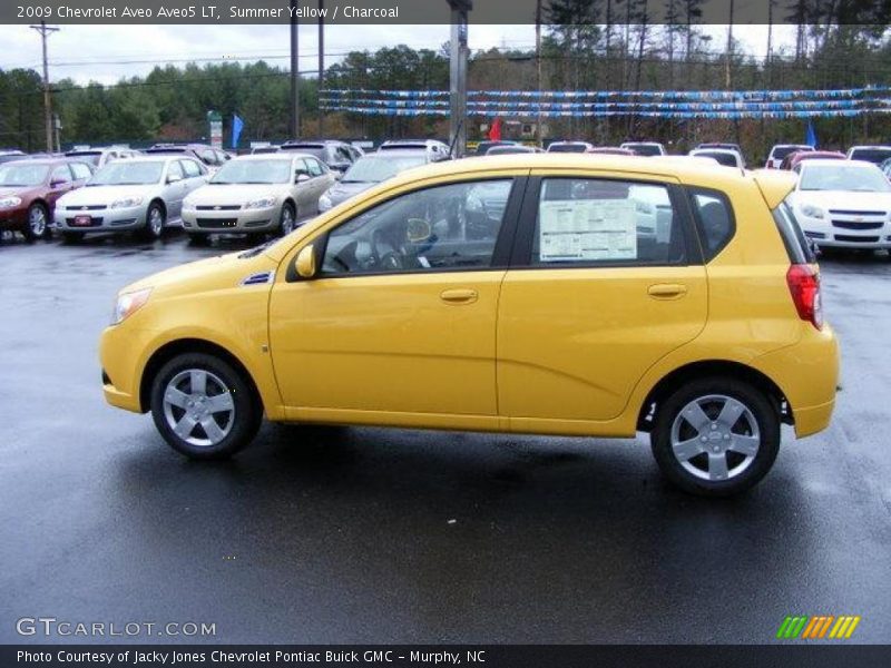 Summer Yellow / Charcoal 2009 Chevrolet Aveo Aveo5 LT