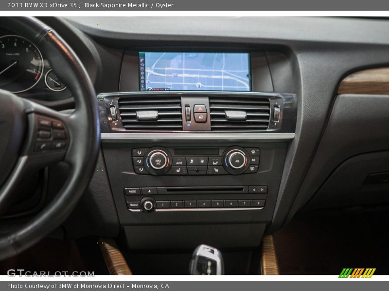 Black Sapphire Metallic / Oyster 2013 BMW X3 xDrive 35i